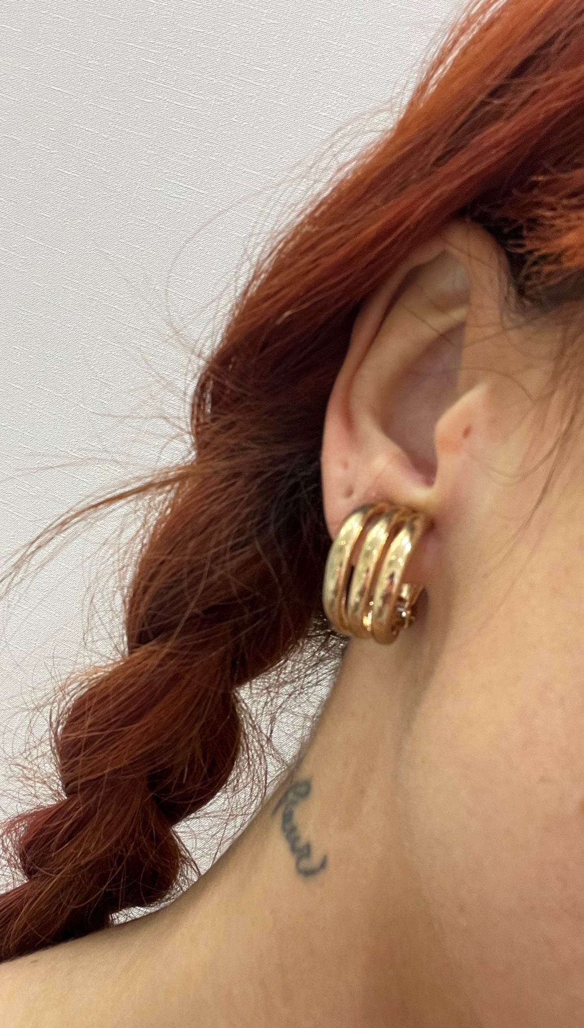 Orecchini A Clip Traveller Da Donna - Placcati Oro 22K Con Cristalli, Dimensioni 4,5 X 1,5 Cm, Peso 4g, Senza Foro All'Orecchio, Made In Thailand